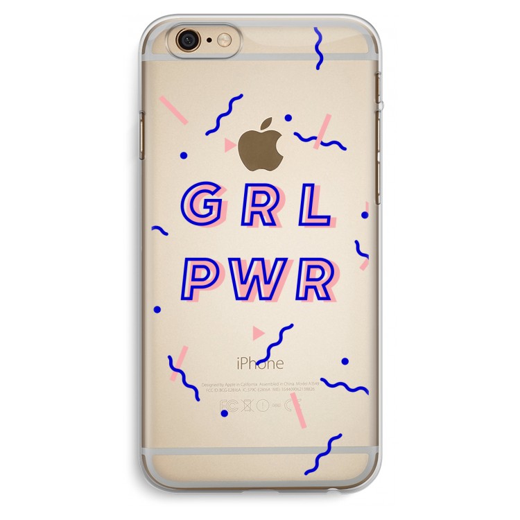GRL PWR: iPhone 6 Plus / 6S Plus Transparant Hoesje
