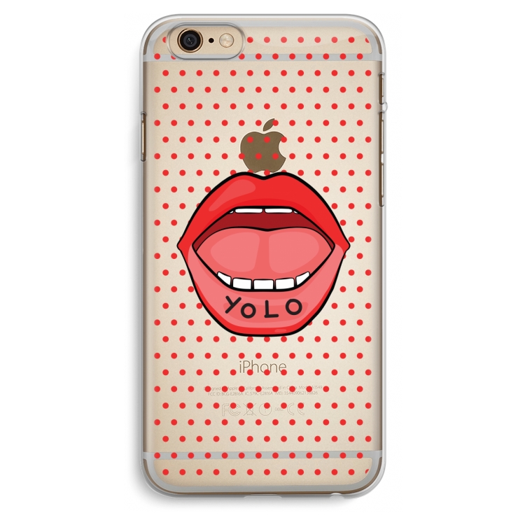 Yolo Denise: iPhone 6 Plus / 6S Plus Transparant Hoesje