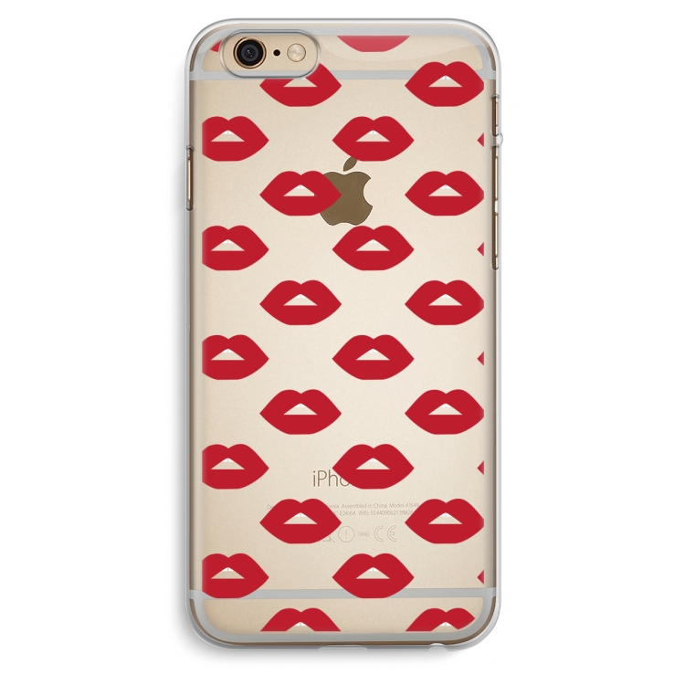Lips: iPhone 6 Plus / 6S Plus Transparant Hoesje