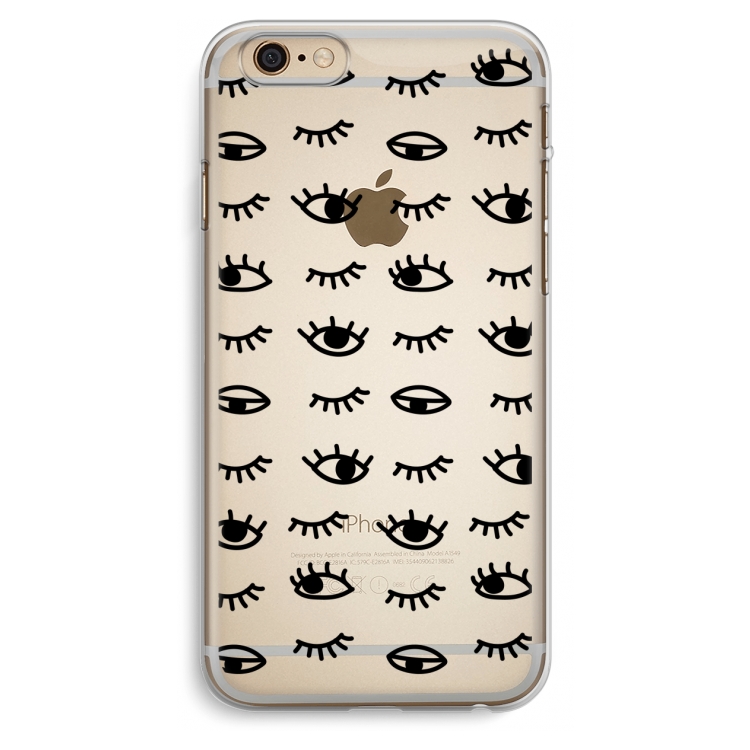 Eye pattern #2: iPhone 6 Plus / 6S Plus Transparant Hoesje