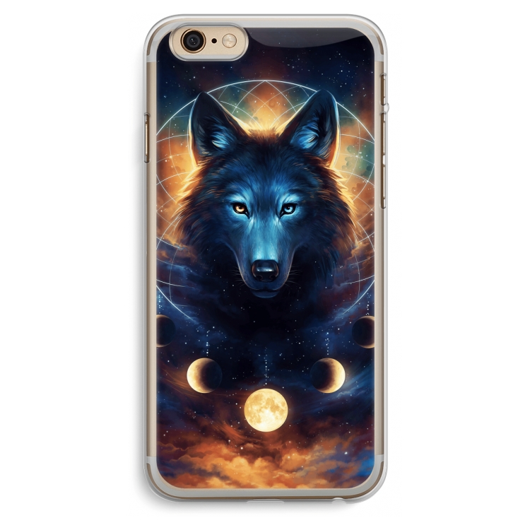 Wolf Dreamcatcher: iPhone 6 Plus / 6S Plus Transparant Hoesje