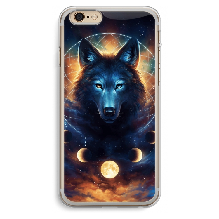 Wolf Dreamcatcher: iPhone 6 Plus / 6S Plus Transparant Hoesje