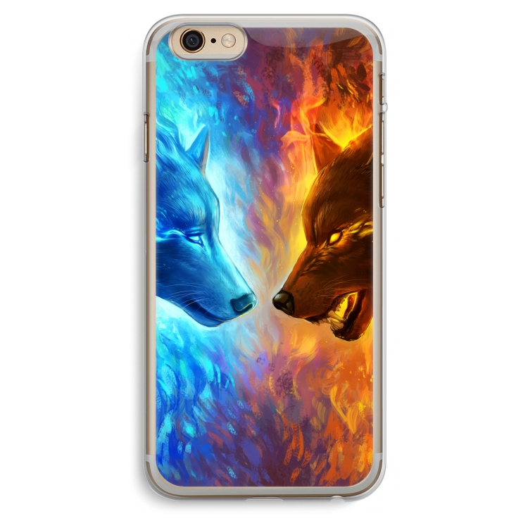 Fire & Ice: iPhone 6 Plus / 6S Plus Transparant Hoesje