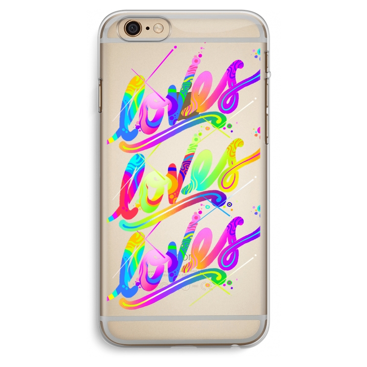 Loves: iPhone 6 Plus / 6S Plus Transparant Hoesje