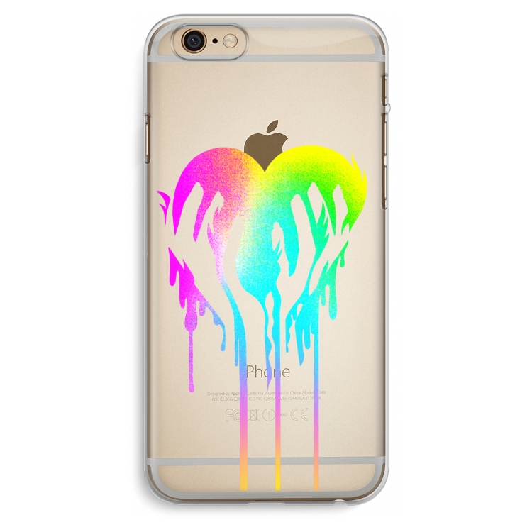 Hold My Heart: iPhone 6 Plus / 6S Plus Transparant Hoesje