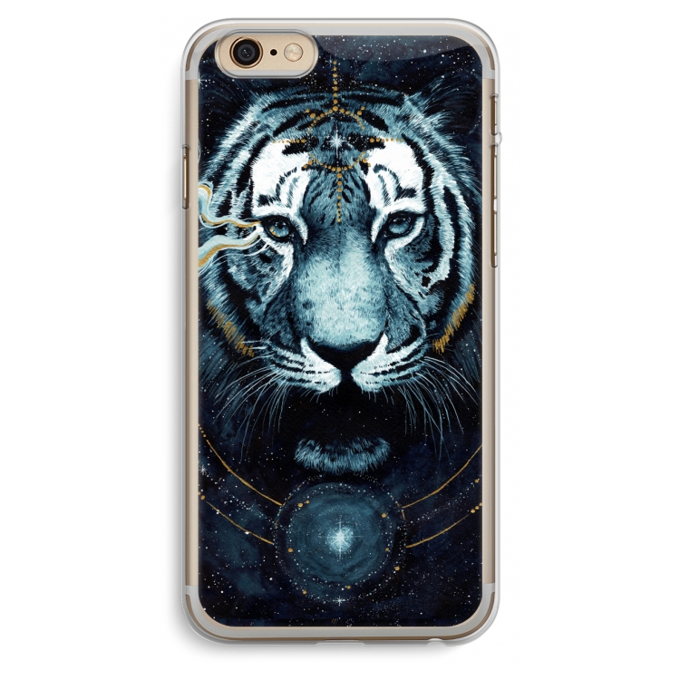 Darkness Tiger: iPhone 6 Plus / 6S Plus Transparant Hoesje
