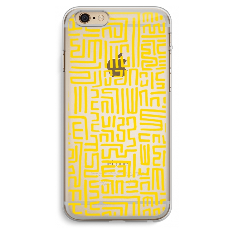 Majorelle Blue Print: iPhone 6 Plus / 6S Plus Transparant Hoesje