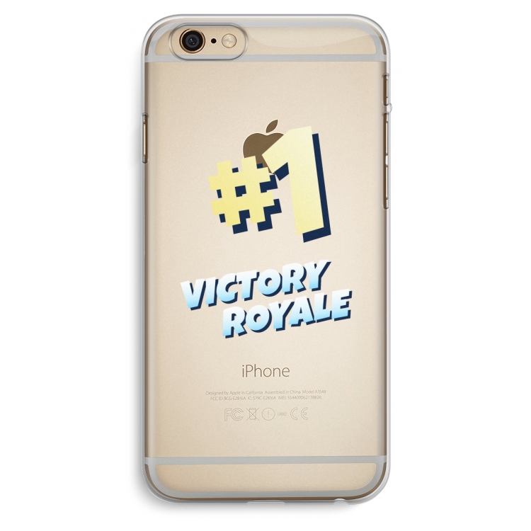 Victory Royale: iPhone 6 Plus / 6S Plus Transparant Hoesje