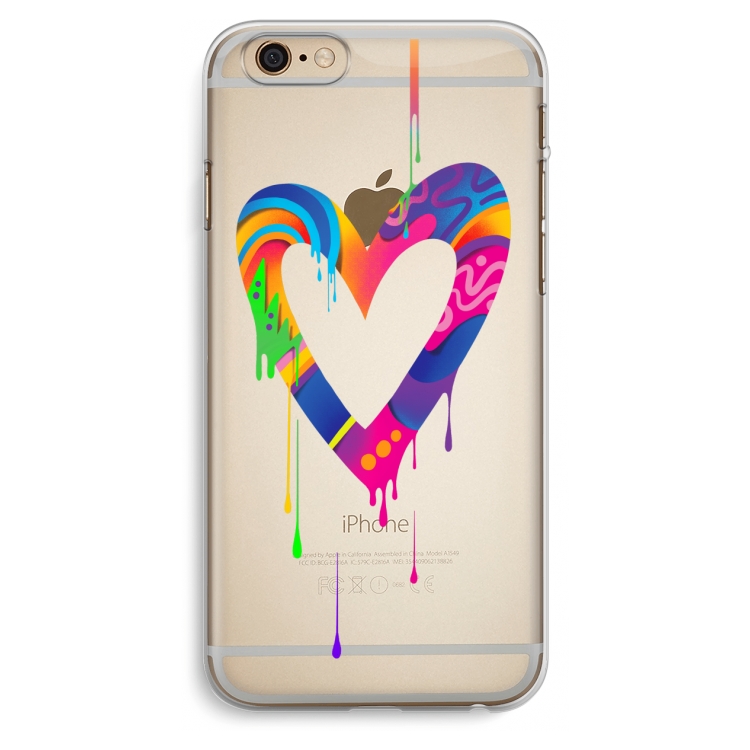 Melts My Heart: iPhone 6 Plus / 6S Plus Transparant Hoesje