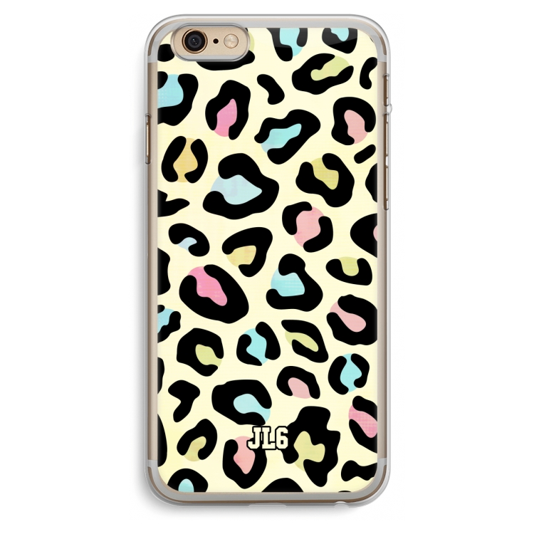 Leopard pattern: iPhone 6 Plus / 6S Plus Transparant Hoesje