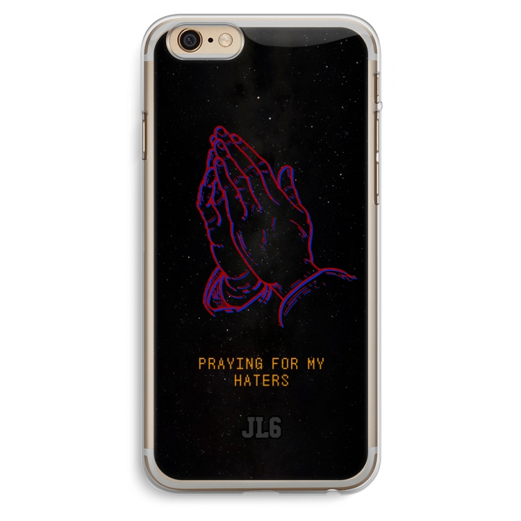 Praying For My Haters: iPhone 6 Plus / 6S Plus Transparant Hoesje