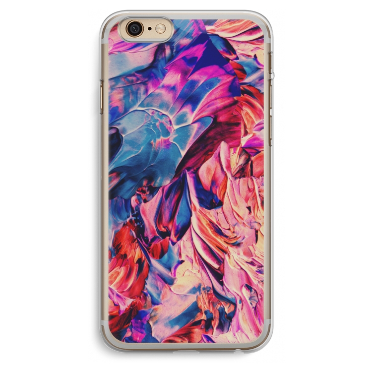 Pink Orchard: iPhone 6 Plus / 6S Plus Transparant Hoesje