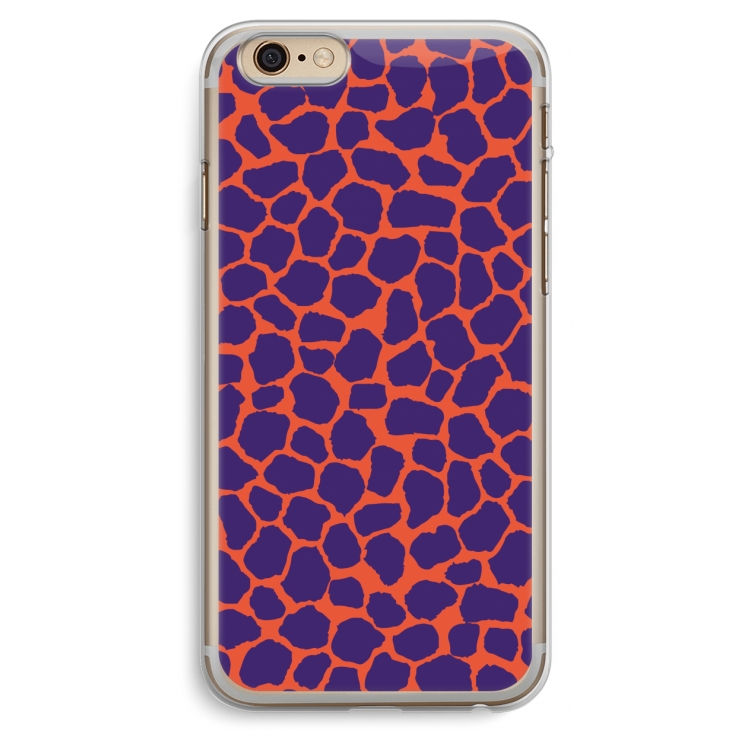 Purple Giraffe: iPhone 6 Plus / 6S Plus Transparant Hoesje