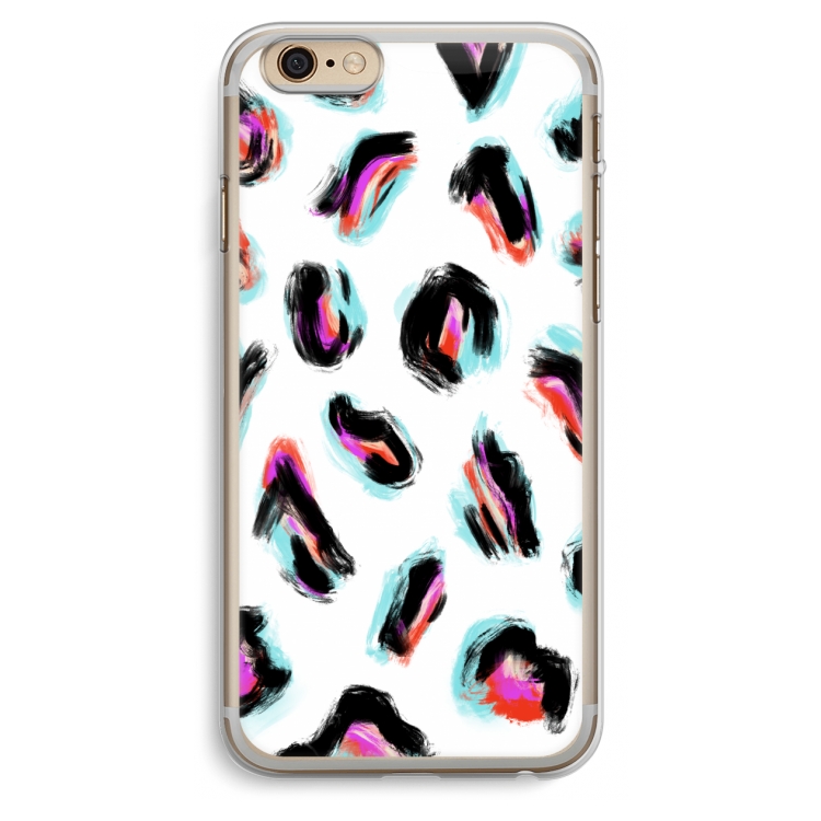 Cheetah color: iPhone 6 Plus / 6S Plus Transparant Hoesje