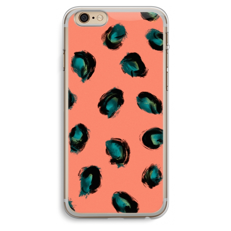 Pink Cheetah: iPhone 6 Plus / 6S Plus Transparant Hoesje