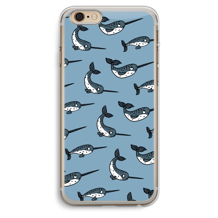 Narwhal: iPhone 6 Plus / 6S Plus Transparant Hoesje