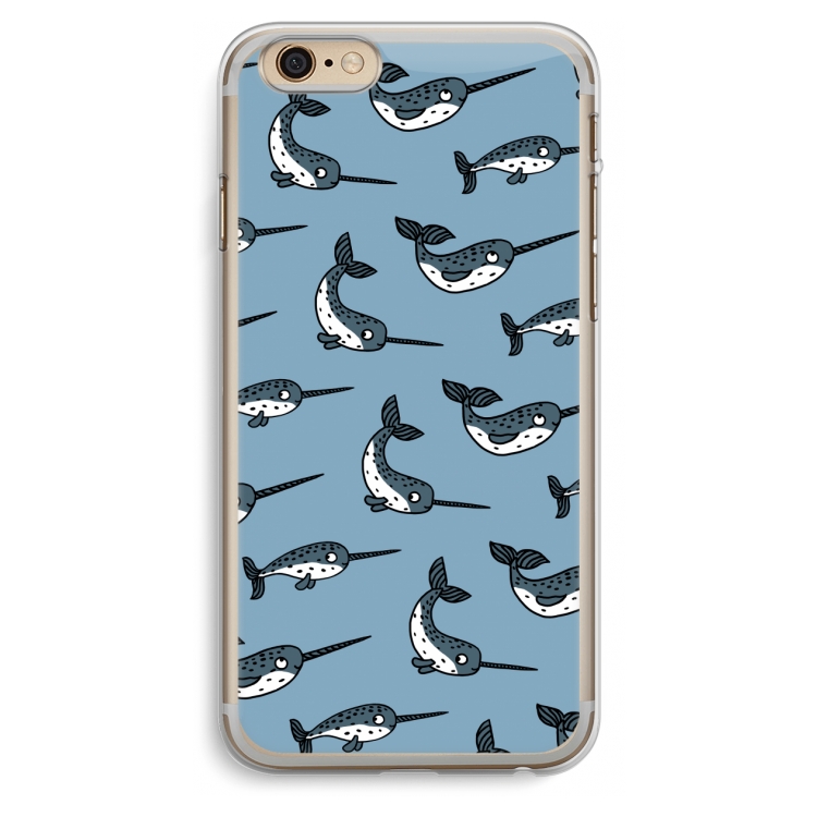 Narwhal: iPhone 6 Plus / 6S Plus Transparant Hoesje
