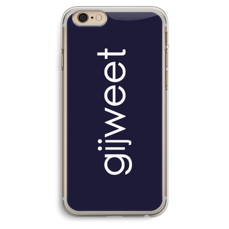 Gijweet: iPhone 6 Plus / 6S Plus Transparant Hoesje
