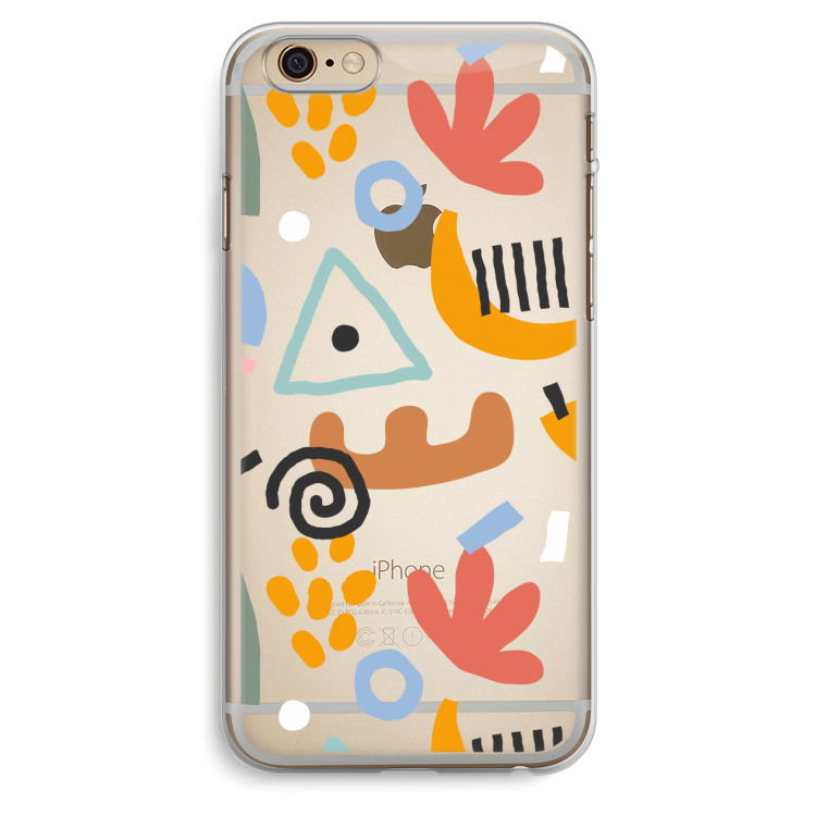 Abstract: iPhone 6 Plus / 6S Plus Transparant Hoesje