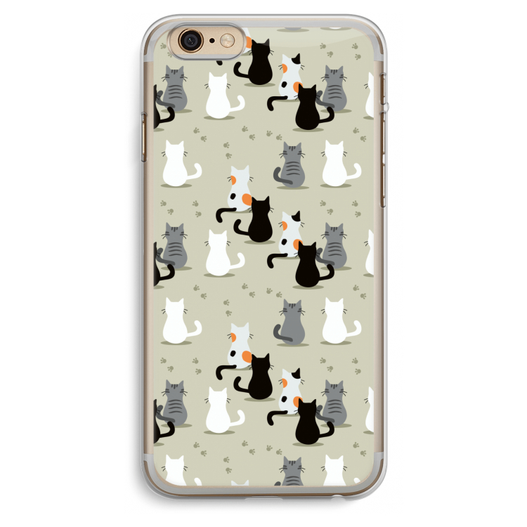 Katten: iPhone 6 Plus / 6S Plus Transparant Hoesje