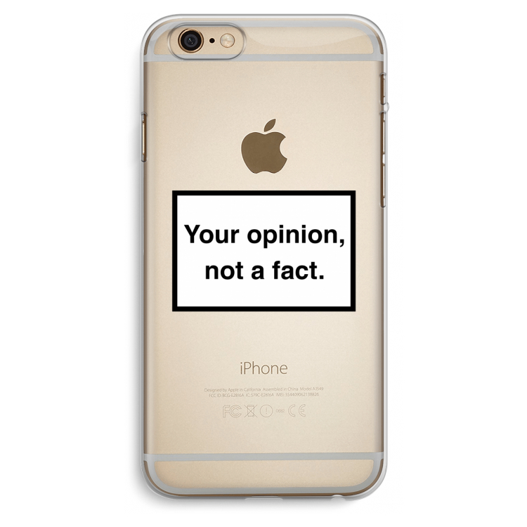 Your opinion: iPhone 6 Plus / 6S Plus Transparant Hoesje