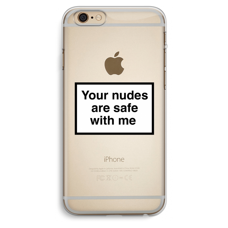 Safe with me: iPhone 6 Plus / 6S Plus Transparant Hoesje