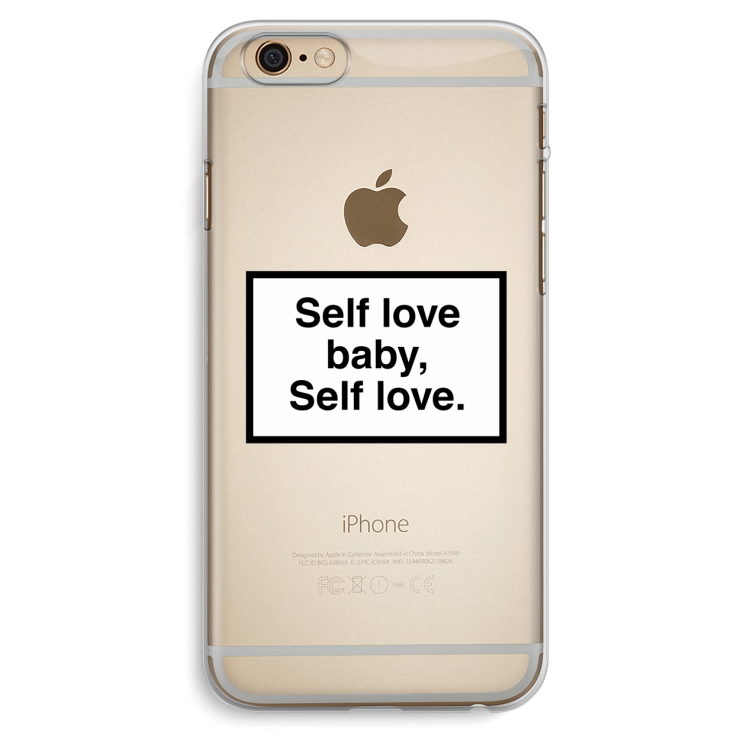 Self love: iPhone 6 Plus / 6S Plus Transparant Hoesje