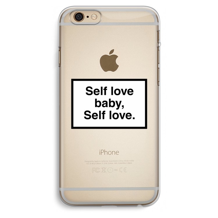 Self love: iPhone 6 Plus / 6S Plus Transparant Hoesje