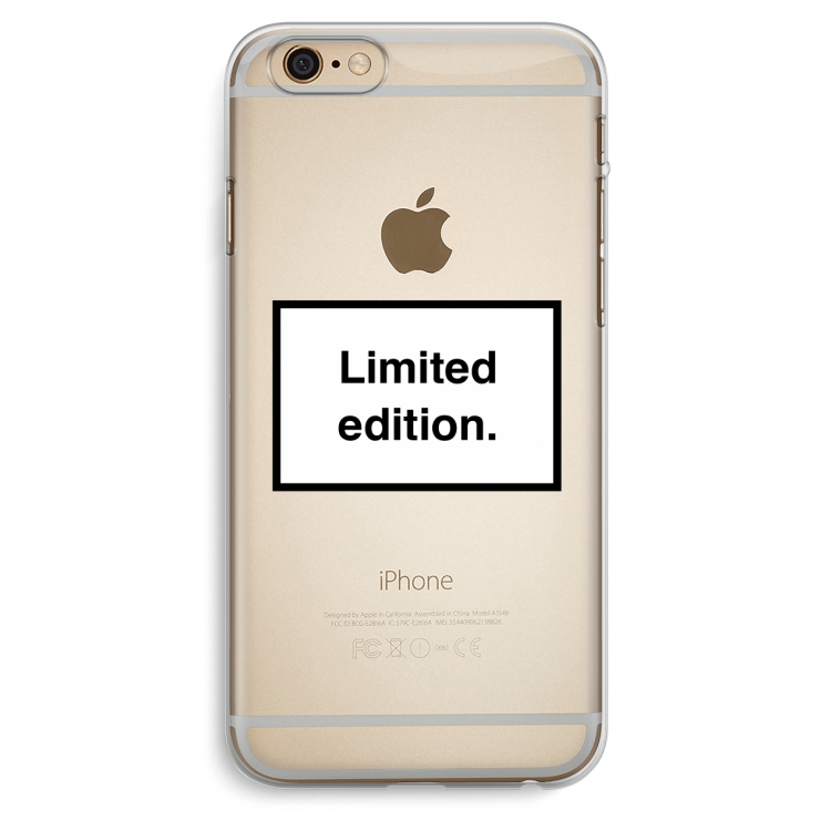 Limited edition: iPhone 6 Plus / 6S Plus Transparant Hoesje