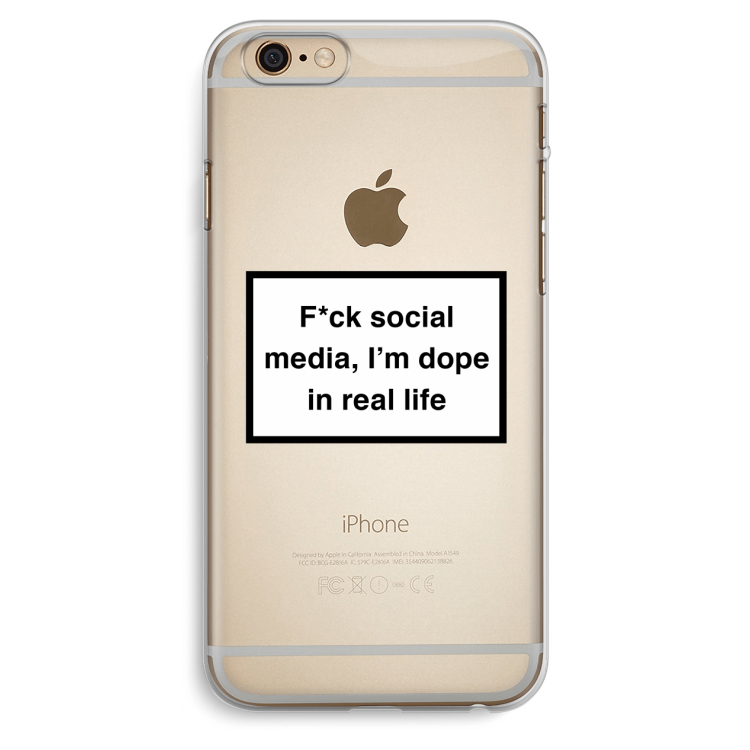 I'm dope: iPhone 6 Plus / 6S Plus Transparant Hoesje