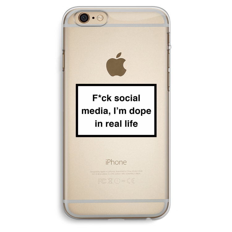 I'm dope: iPhone 6 Plus / 6S Plus Transparant Hoesje