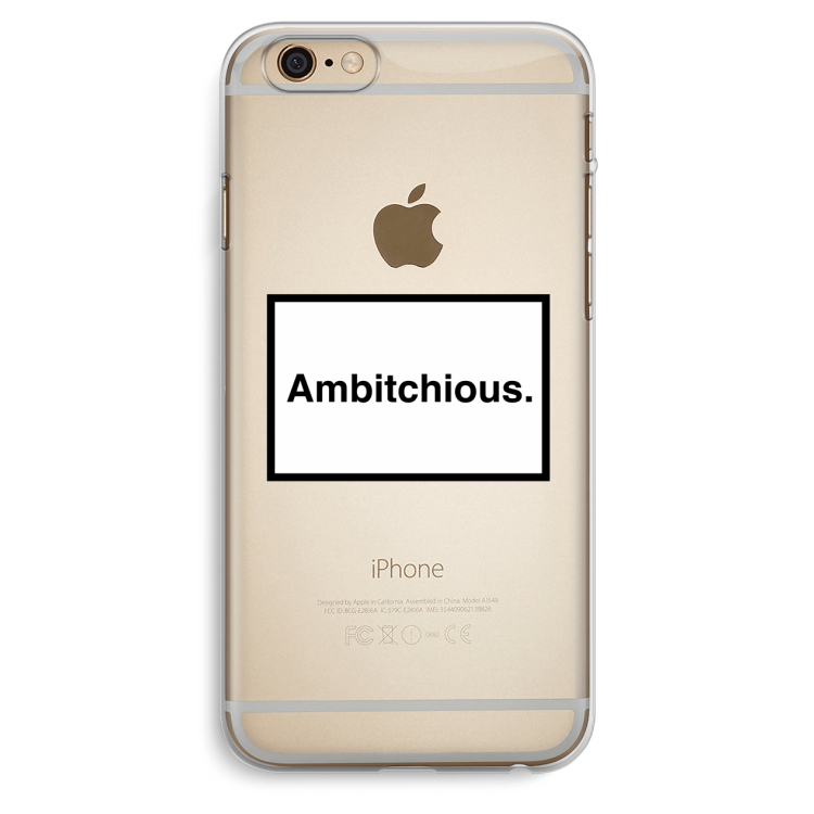 Ambitchious: iPhone 6 Plus / 6S Plus Transparant Hoesje