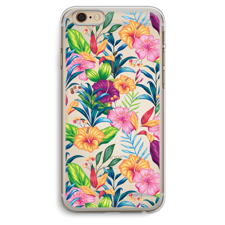 Tropisch 2: iPhone 6 Plus / 6S Plus Transparant Hoesje