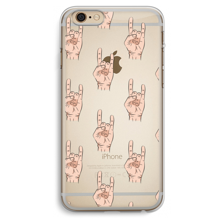 Rock: iPhone 6 Plus / 6S Plus Transparant Hoesje