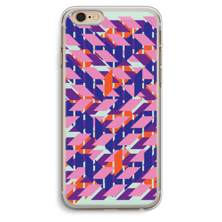 Skew Blush 3: iPhone 6 Plus / 6S Plus Transparant Hoesje