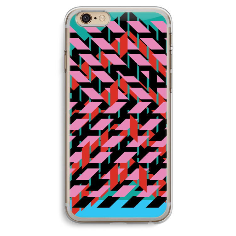 Skew Blush 2: iPhone 6 Plus / 6S Plus Transparant Hoesje