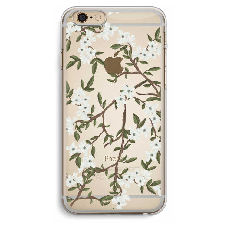 Blossoming spring: iPhone 6 Plus / 6S Plus Transparant Hoesje