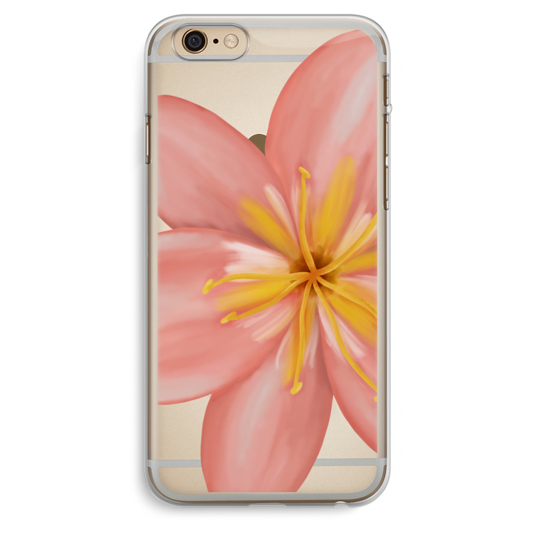 Pink Ellila Flower: iPhone 6 Plus / 6S Plus Transparant Hoesje