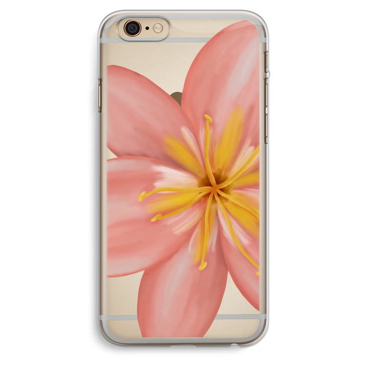 Pink Ellila Flower: iPhone 6 Plus / 6S Plus Transparant Hoesje