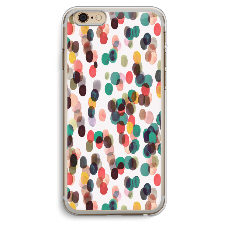 Tropical Dots: iPhone 6 Plus / 6S Plus Transparant Hoesje
