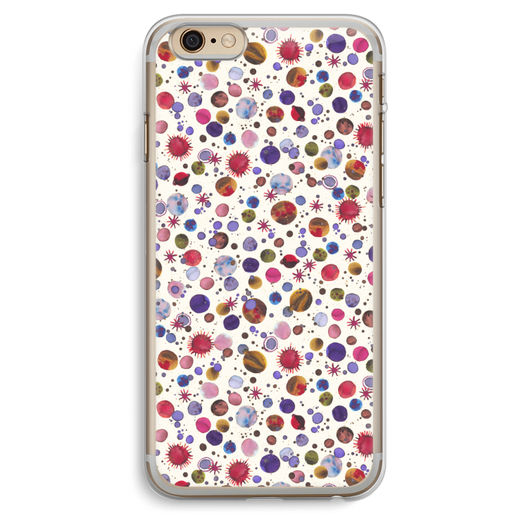 Planets Space: iPhone 6 Plus / 6S Plus Transparant Hoesje