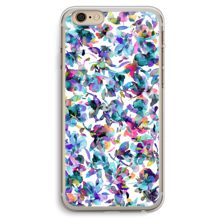 Hibiscus Flowers: iPhone 6 Plus / 6S Plus Transparant Hoesje
