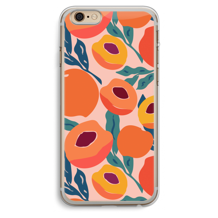 Perzik: iPhone 6 Plus / 6S Plus Transparant Hoesje