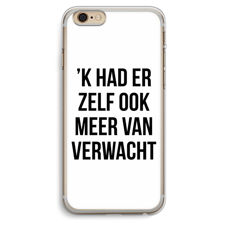 Meer verwacht: iPhone 6 Plus / 6S Plus Transparant Hoesje