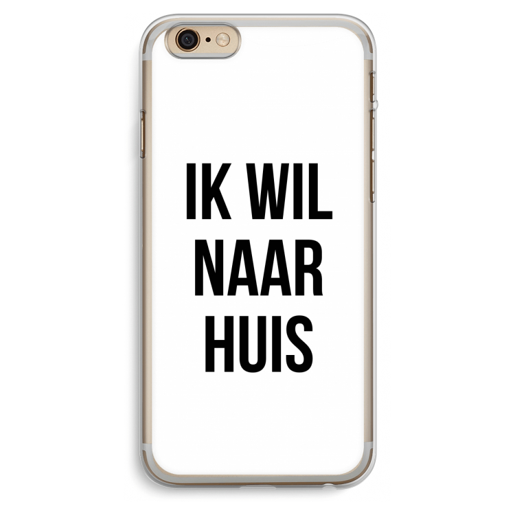 Ik wil naar huis: iPhone 6 Plus / 6S Plus Transparant Hoesje