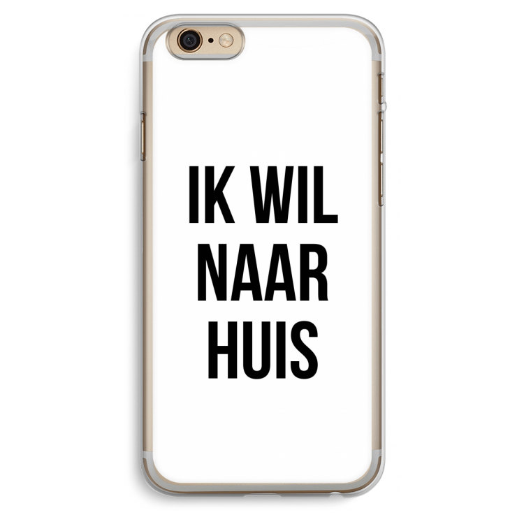 Ik wil naar huis: iPhone 6 Plus / 6S Plus Transparant Hoesje