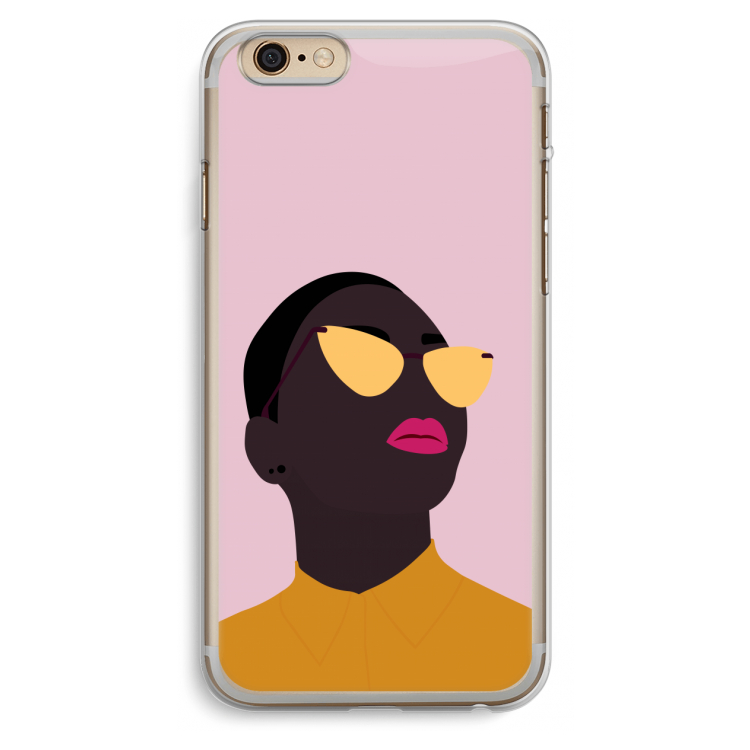 Yellow glasses: iPhone 6 Plus / 6S Plus Transparant Hoesje