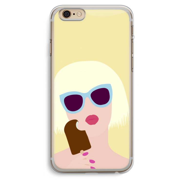 Ice cream: iPhone 6 Plus / 6S Plus Transparant Hoesje