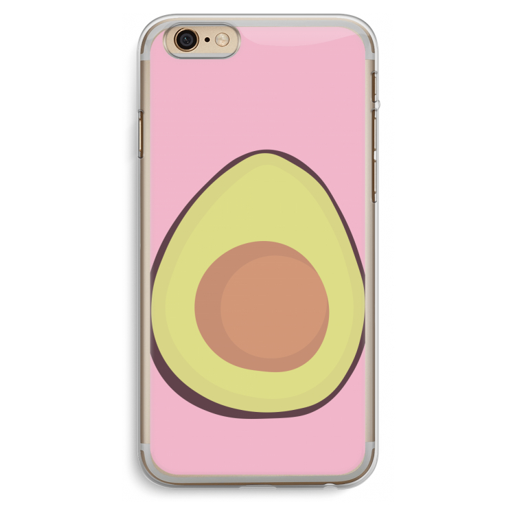 Avocado: iPhone 6 Plus / 6S Plus Transparant Hoesje