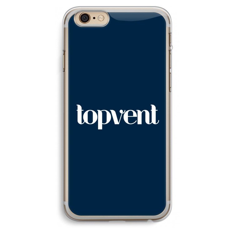 Topvent Navy: iPhone 6 Plus / 6S Plus Transparant Hoesje